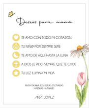 Cargar imagen en el visor de la galería, Mi Pulsera Deseos Para Mamá Granate