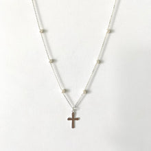 Cargar imagen en el visor de la galería, Mi Collar Cruz Chunky Perlada
