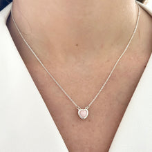 Cargar imagen en el visor de la galería, Mi Collar Dije Corazón Ópalo Rosa