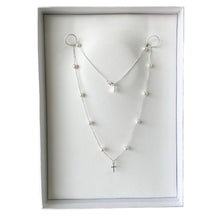 Cargar imagen en el visor de la galería, Mi Collar Cruz Perlado