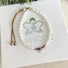 Cargar imagen en el visor de la galería, Mi Pulsera Perlada Ajustable Rodolita