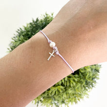 Cargar imagen en el visor de la galería, Mi Pulsera Cruz Perlada Tonos
