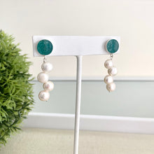 Cargar imagen en el visor de la galería, Mi Arete Perlado Turquesa