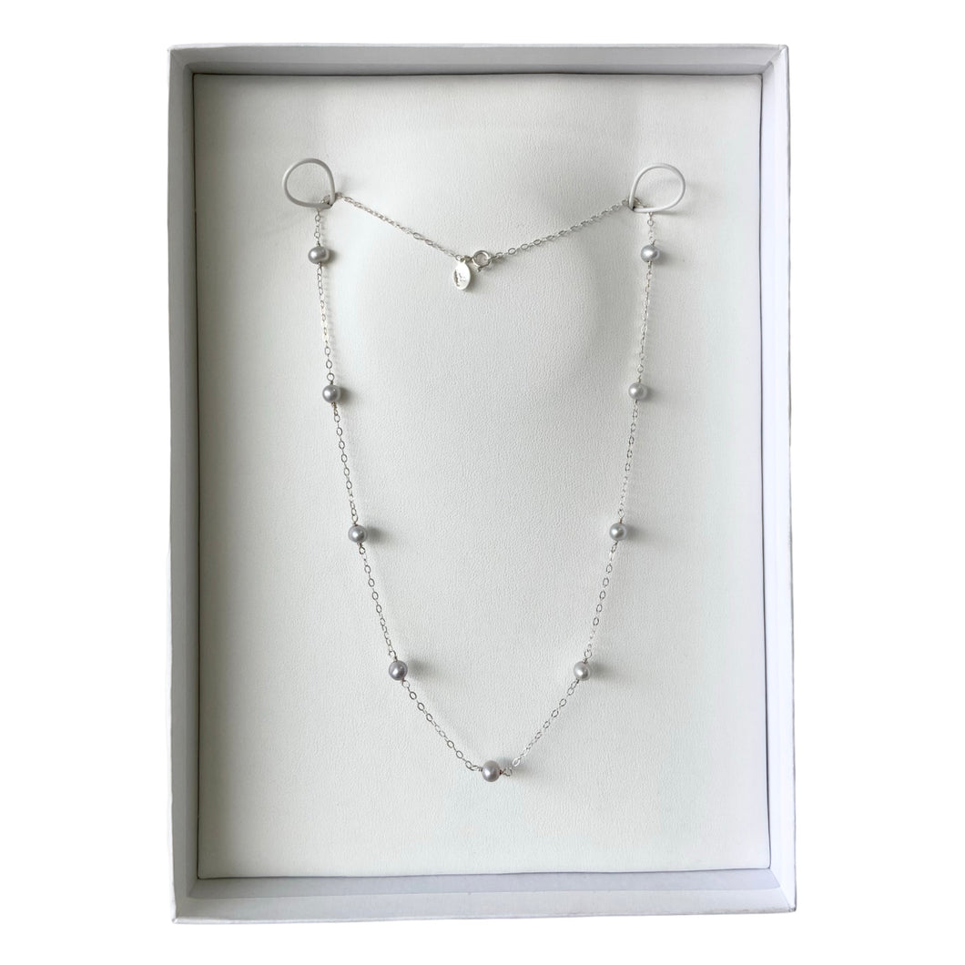 Mi Collar Perlado Gris