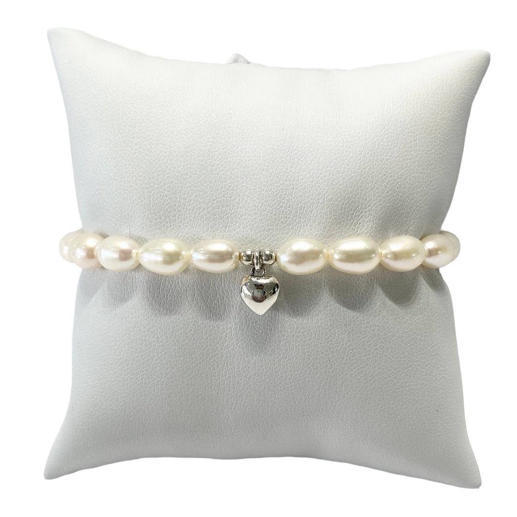 Mi Pulsera Perlada Corazón Puff