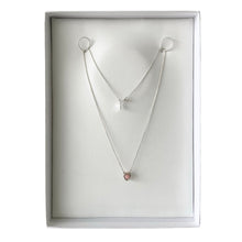 Cargar imagen en el visor de la galería, Mi Collar Dije Corazón Ópalo Rosa

