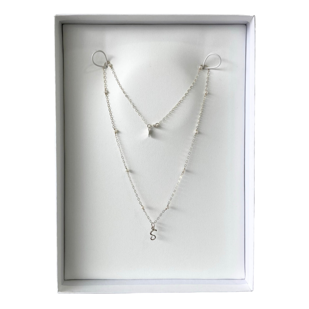 Mi Collar con Letra Perlado Mini