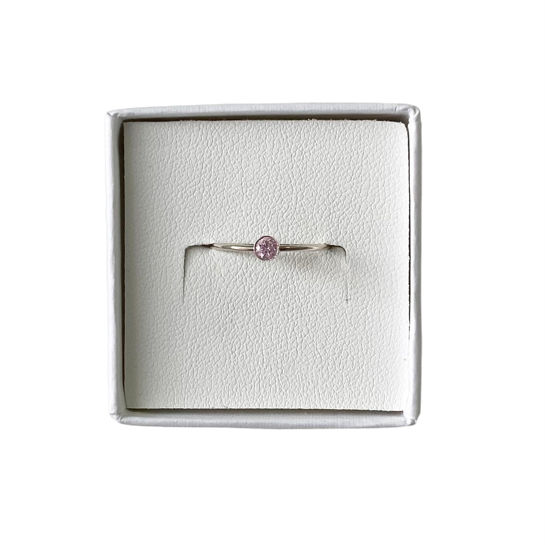 Mi Anillo Delicado Cristal Rosa