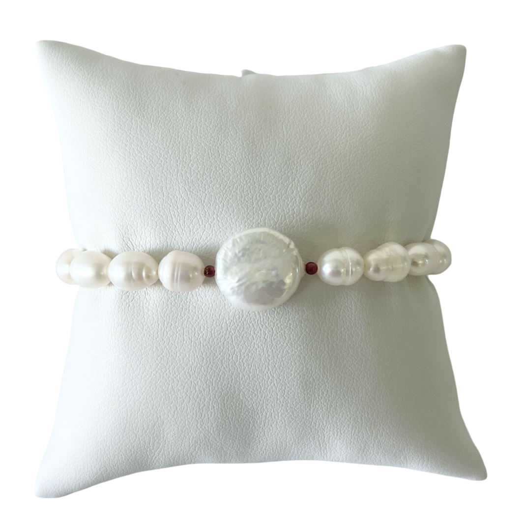 Mi Pulsera Barroca Granate