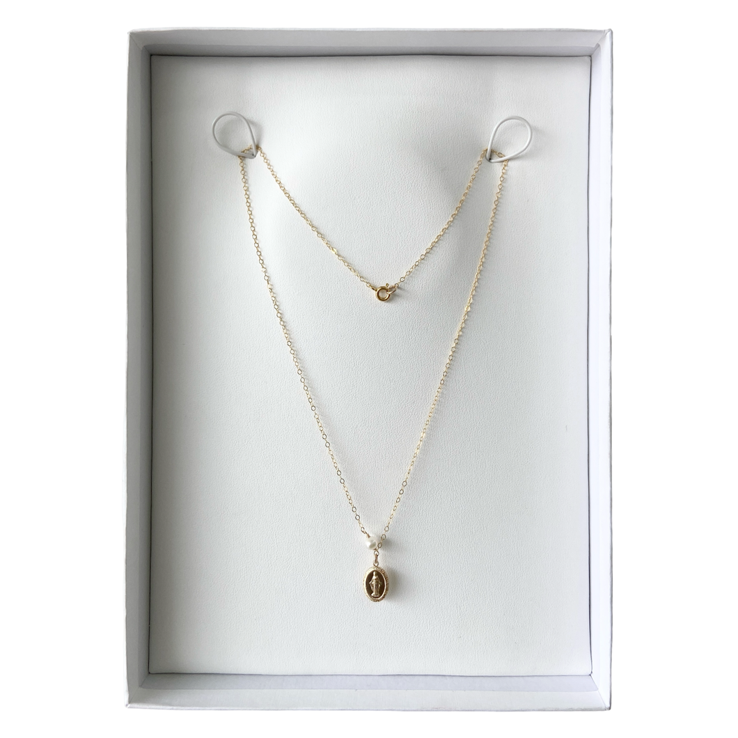 Mi Collar Virgen Perlado GF