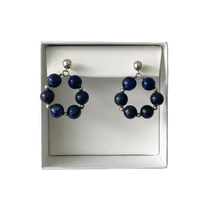 Mi Arete Círculo Lapis Lazuli