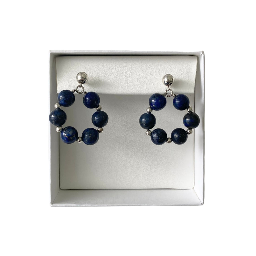 Mi Arete Círculo Lapis Lazuli