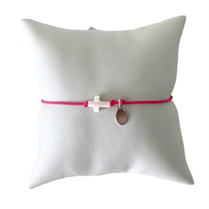 Mi Pulsera Cruz Madre Perla